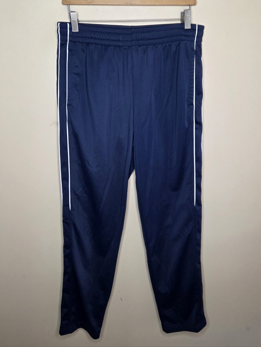 Tek Gear Navy Blue Pull-on Elastic Waist Sporty Athleisure Pants Size Medium